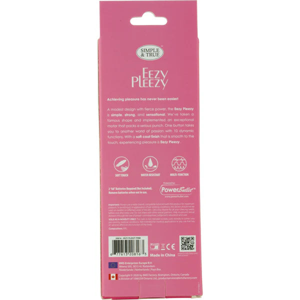 PowerBullet Eezy Pleezy - 7" Vibrator - Pink