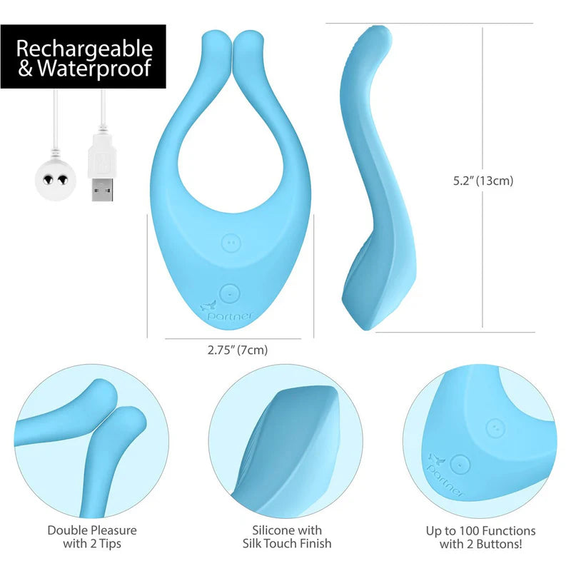Satisfyer Endless Joy - Couples Multi Vibrator - Blue