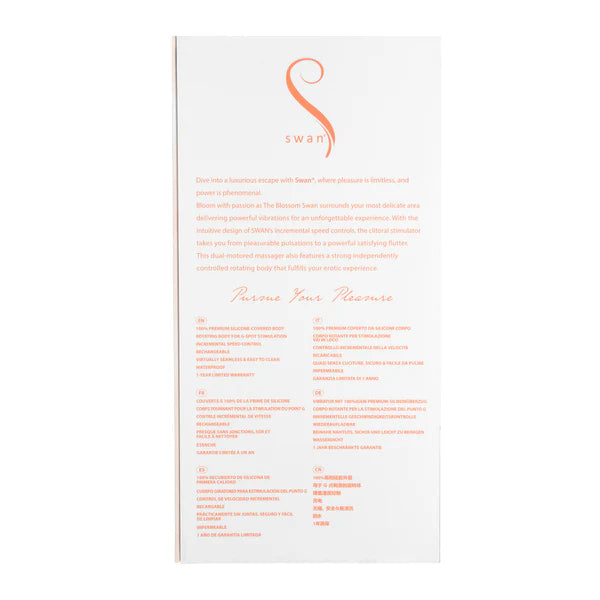 The Blossom Swan® Dual Action Vibrator - Coral