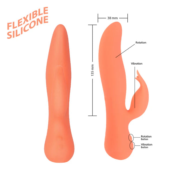 The Blossom Swan® Dual Action Vibrator - Coral