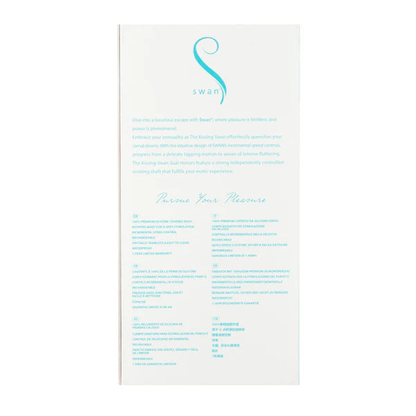 The Kissing Swan® Dual Action Vibrator - Blue