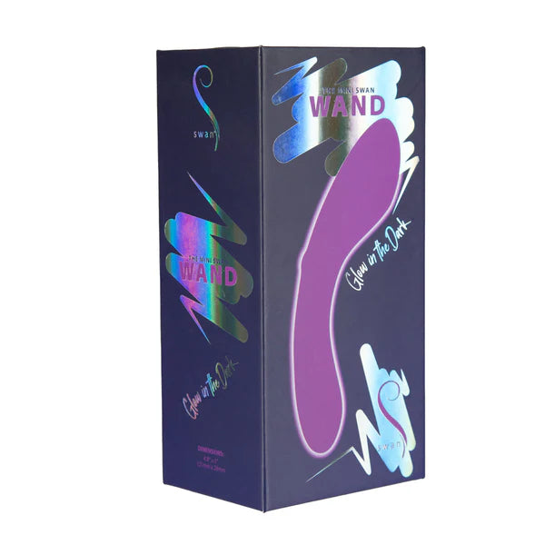 Swan® - The Mini Swan® Wand - Glow in the Dark - Purple