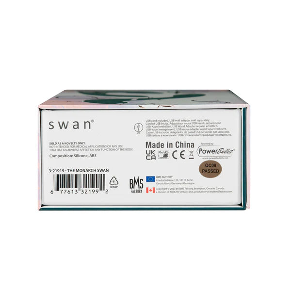 The Monarch Swan®- Transform With A Twist Vibrator & Stimulator - Teal