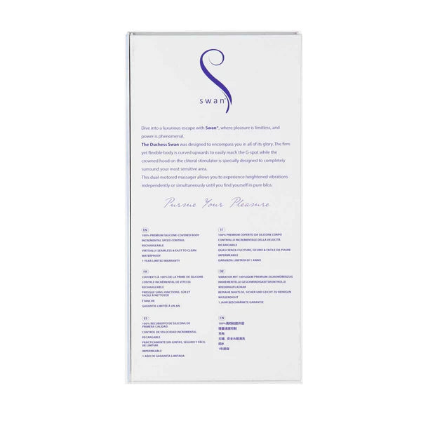 Swan® Duchess - Dual Vibrator - Rechargeable - Lilac