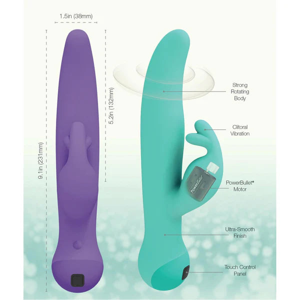 Swan Touch - Trio - Rabbit Vibrator - Rechargeable - Purple