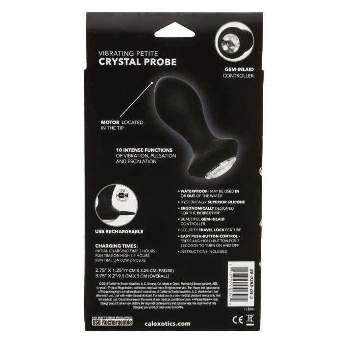 CalExotics® Power Gem Vibrating Crystal Probe – Black