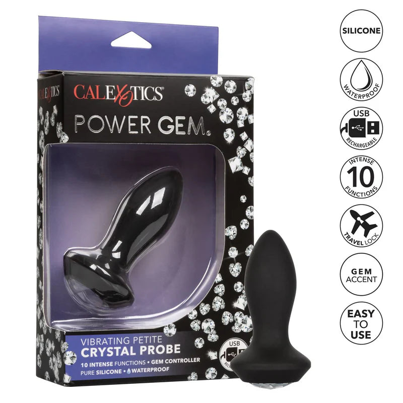 CalExotics® Power Gem Vibrating Crystal Probe – Black