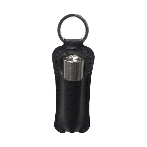 First-Class Bullet - 2.5" Bullet Vibrator with Key Chain Pouch - Gun Metal
