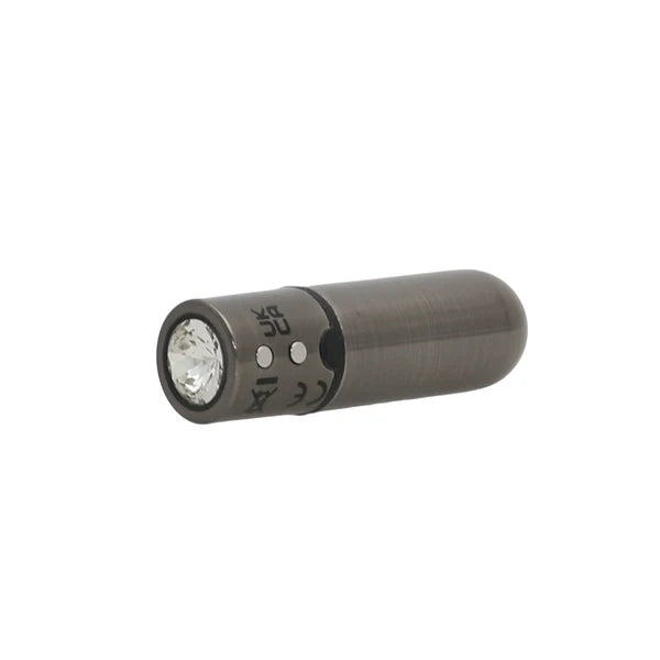 First-Class Bullet - 2.5" Bullet Vibrator with Key Chain Pouch - Gun Metal