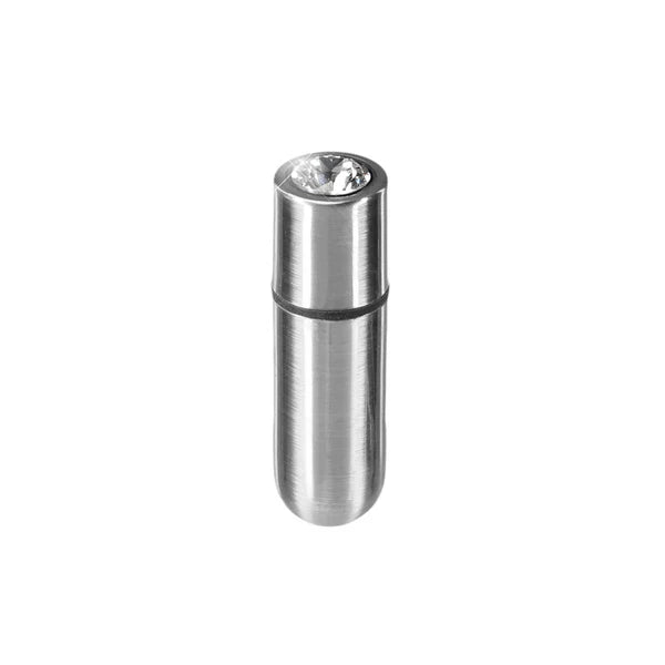 First-Class Bullet - 2.5" Bullet Vibrator with Key Chain Pouch - Silver