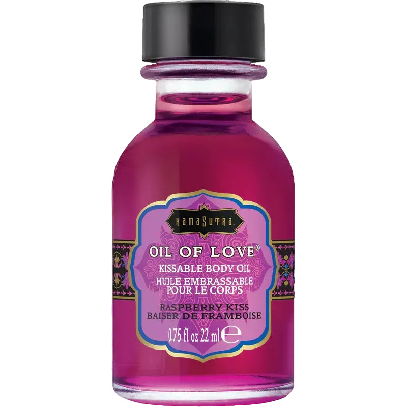 Kama Sutra Oil of Love - Kissable Body Oil - Raspberry Kiss - 22 ml / 0.75oz