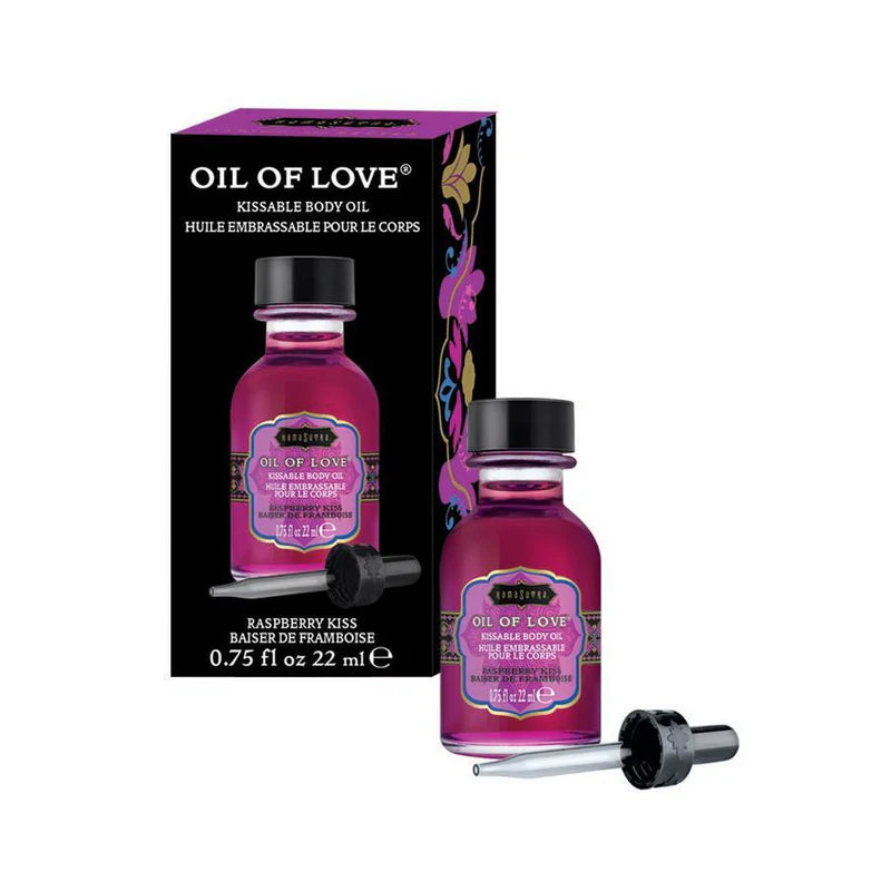 Kama Sutra Oil of Love - Kissable Body Oil - Raspberry Kiss - 22 ml / 0.75oz