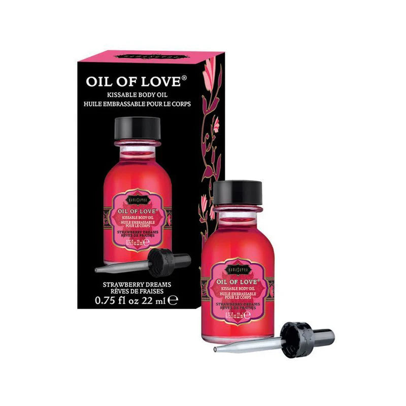 Kama Sutra Oil of Love - Kissable Body Oil - Strawberry Dreams - 22 ml / 0.75oz