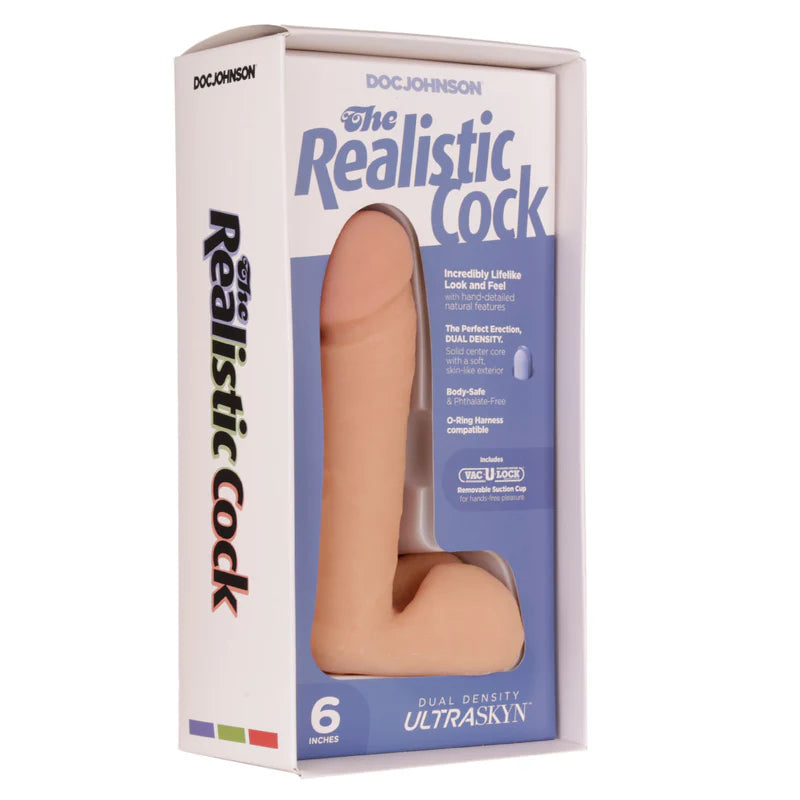 Doc Johnson The Original Realistic Cock - Flesh 6"