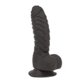 Pure Love® - Fantasy Silicone Dildo With Suction Base – 7 In. – Black