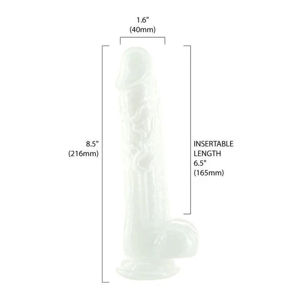 Addiction Pearl 8.5" Dildo with Balls