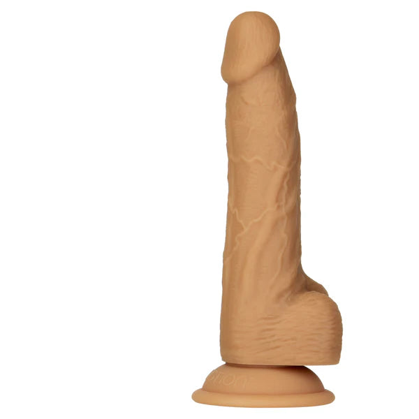 Naked Addiction 8" Silicone Dual Density Dildo – Caramel