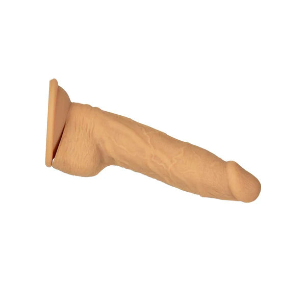 Naked Addiction 8" Rotating & Vibrating Dildo with Remote – Caramel