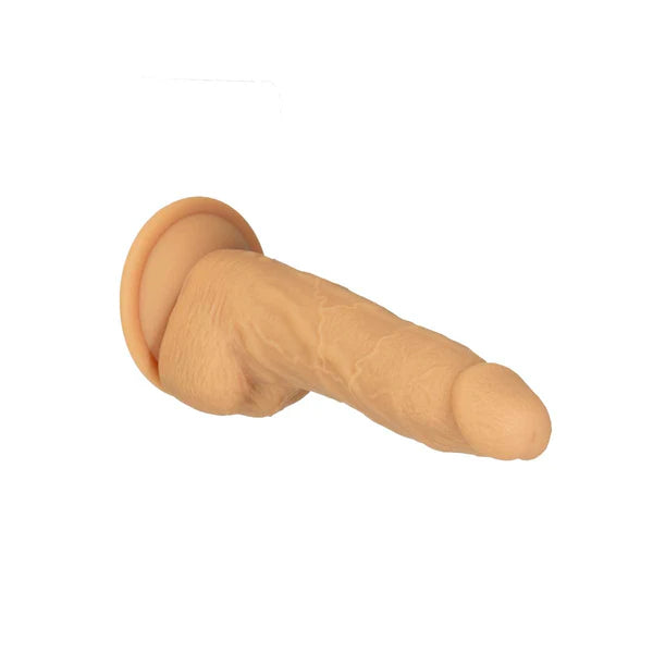 Naked Addiction 8" Rotating & Vibrating Dildo with Remote – Caramel