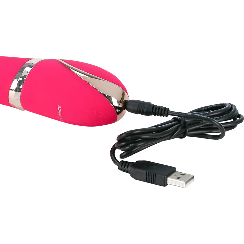 Vibe Couture® - Rabbit Entice Rechargeable Vibrator- Pink