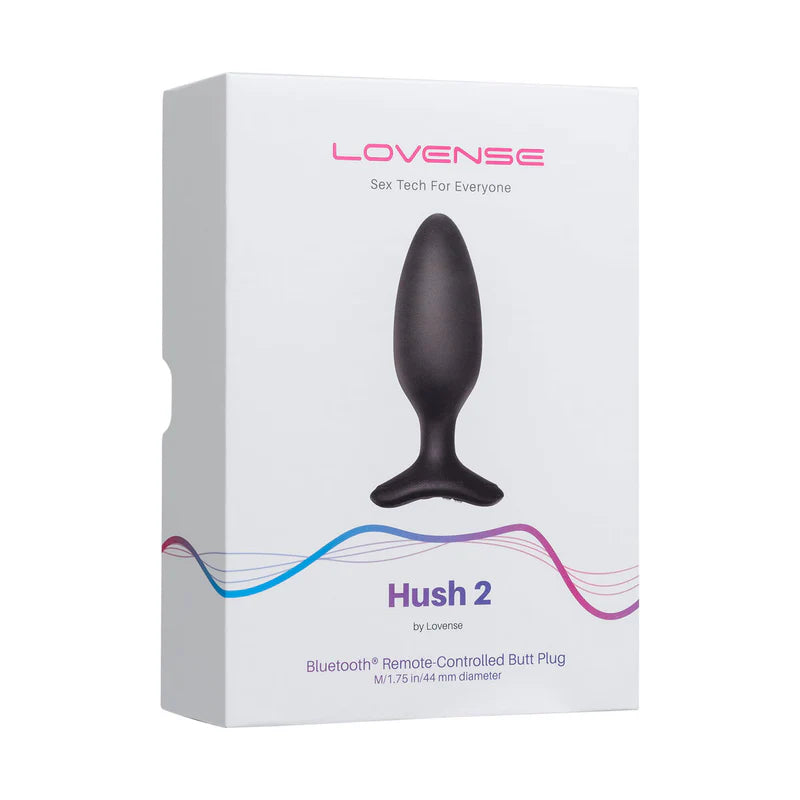 Lovense Hush 2 – 1.75 In. Bluetooth Vibrating Butt Plug – Black