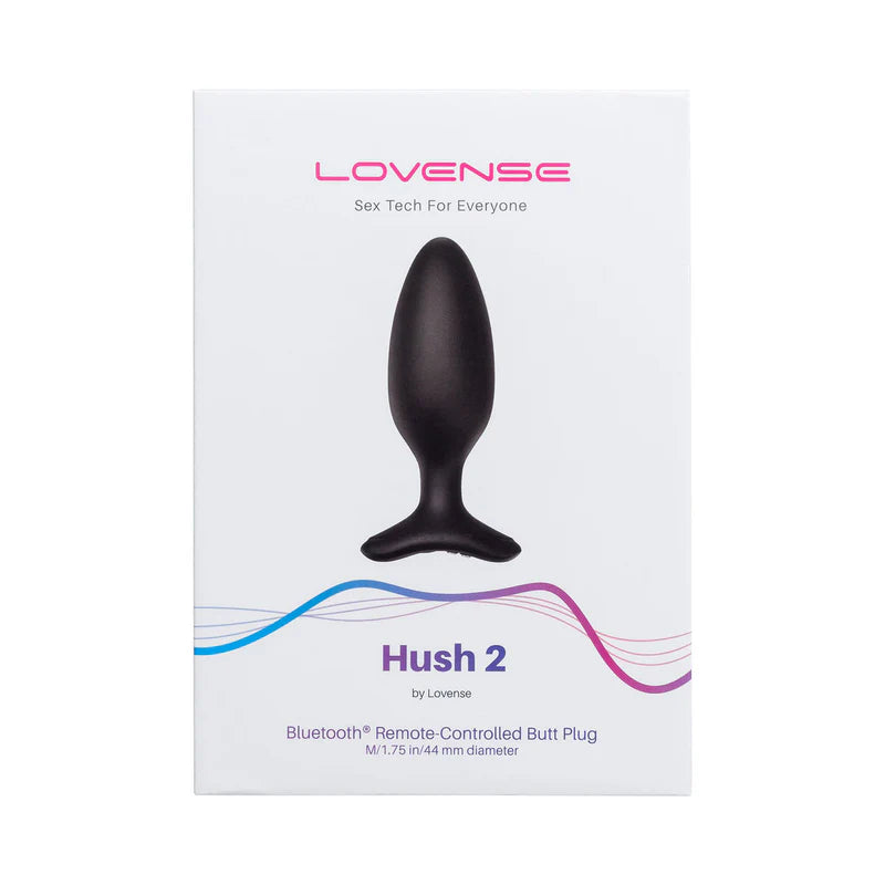 Lovense Hush 2 – 1.75 In. Bluetooth Vibrating Butt Plug – Black