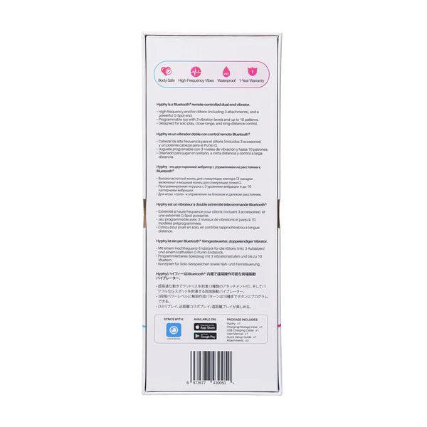 Lovense – Hyphy – Bluetooth Remote-Controlled Dual-End Vibrator