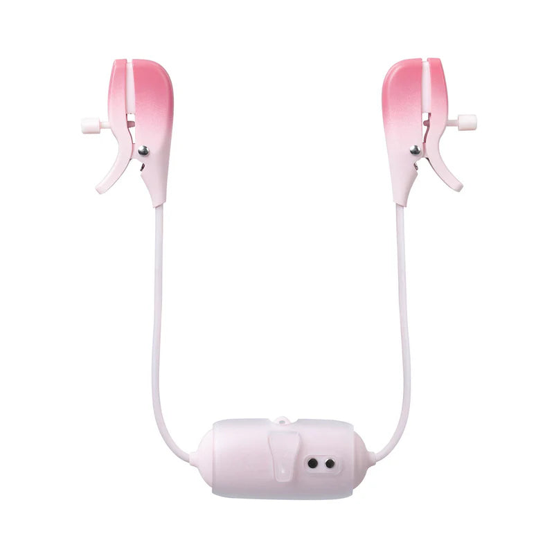 Lovense - Gemini - Bluetooth® Vibrating Nipple Clamps – Pink