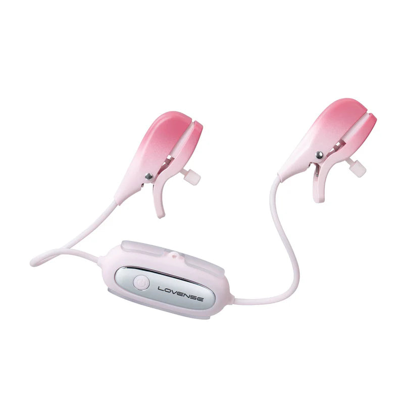 Lovense - Gemini - Bluetooth® Vibrating Nipple Clamps – Pink