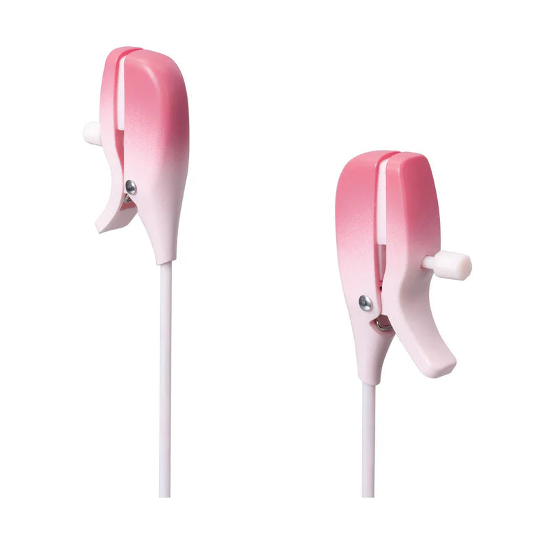 Lovense - Gemini - Bluetooth® Vibrating Nipple Clamps – Pink