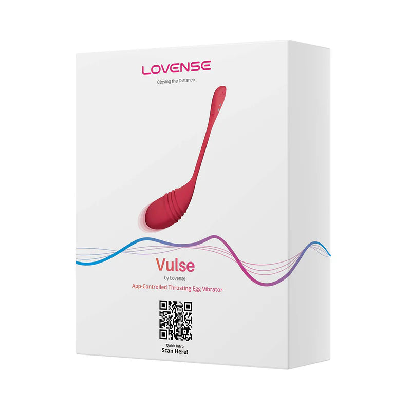 Lovense Vulse Thrusting Vibrating Egg - Red