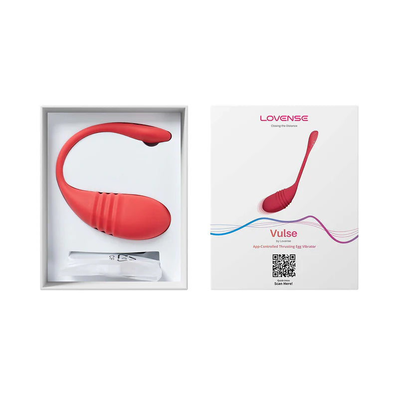 Lovense Vulse Thrusting Vibrating Egg - Red