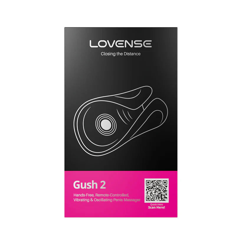 Lovense Gush 2 - Hands Free Remote Controlled Vibrating and Oscillating Penis Massager