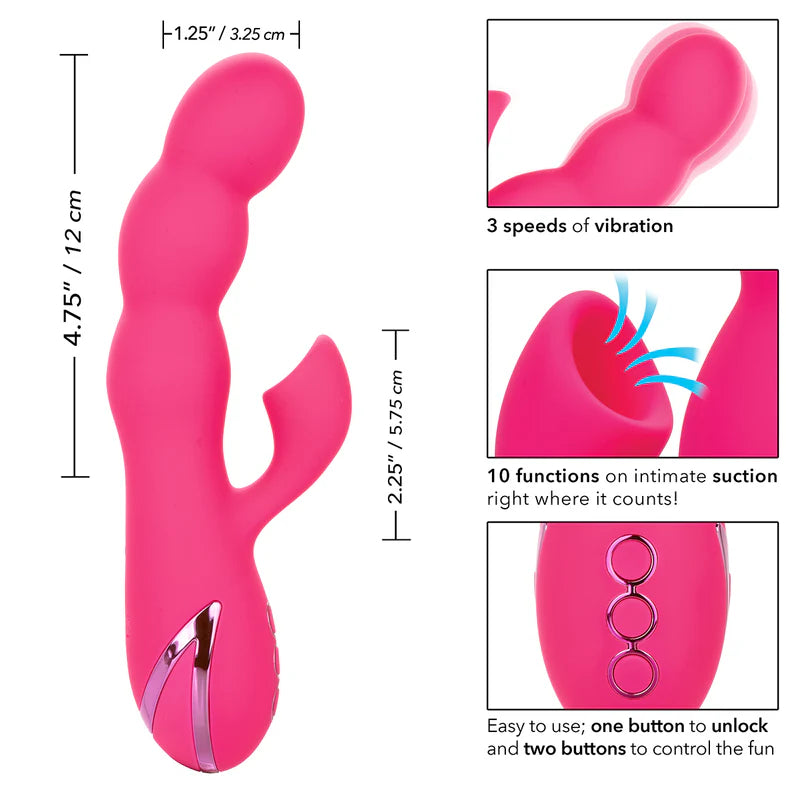 CalExotics® - California Dreaming Oceanside Orgasm Dual Vibrator – Fuschia