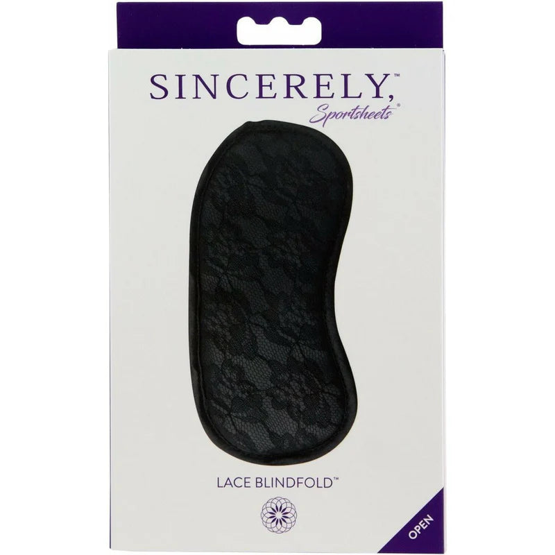 Sportsheets Sincerely - Lace Blindfold - Black