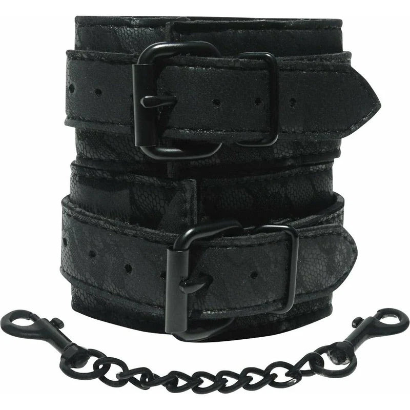 Sportsheets Sincerely - Lace Cuffs - Black