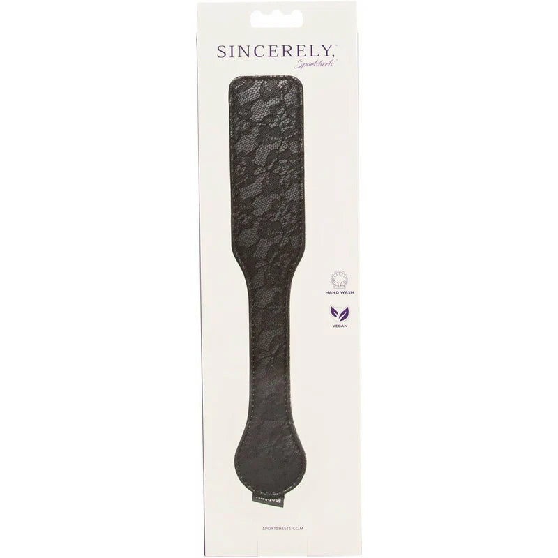 Sportsheets Sincerely - Lace Paddle - Black