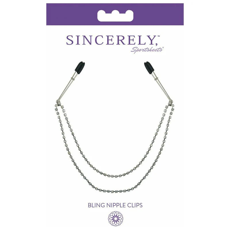 Sportsheets Sincerely – Bling Tweezer Nipple Clips