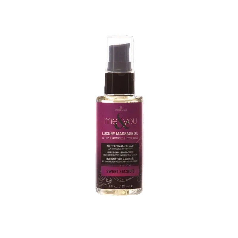 Sensuva Me & You Massage Oil Sweet Secrets 2 oz