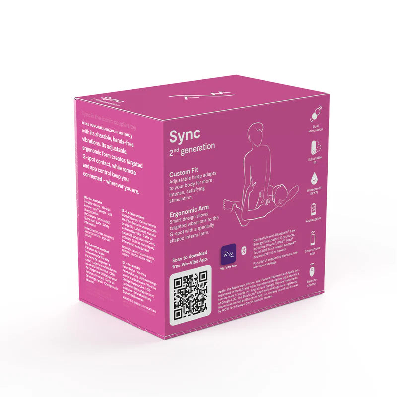 We-Vibe® - Sync Wearable Couples’ Vibrator 2nd Generation - Rose