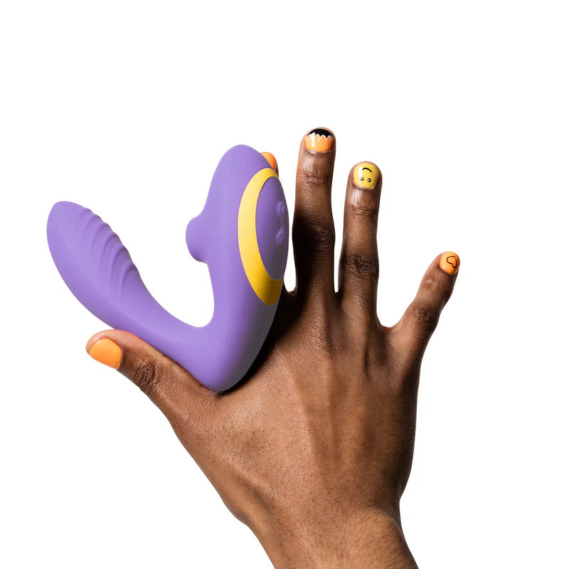 ROMP - Reverb - Double Trouble - Clitoral And G-Spot Stimulator – Purple