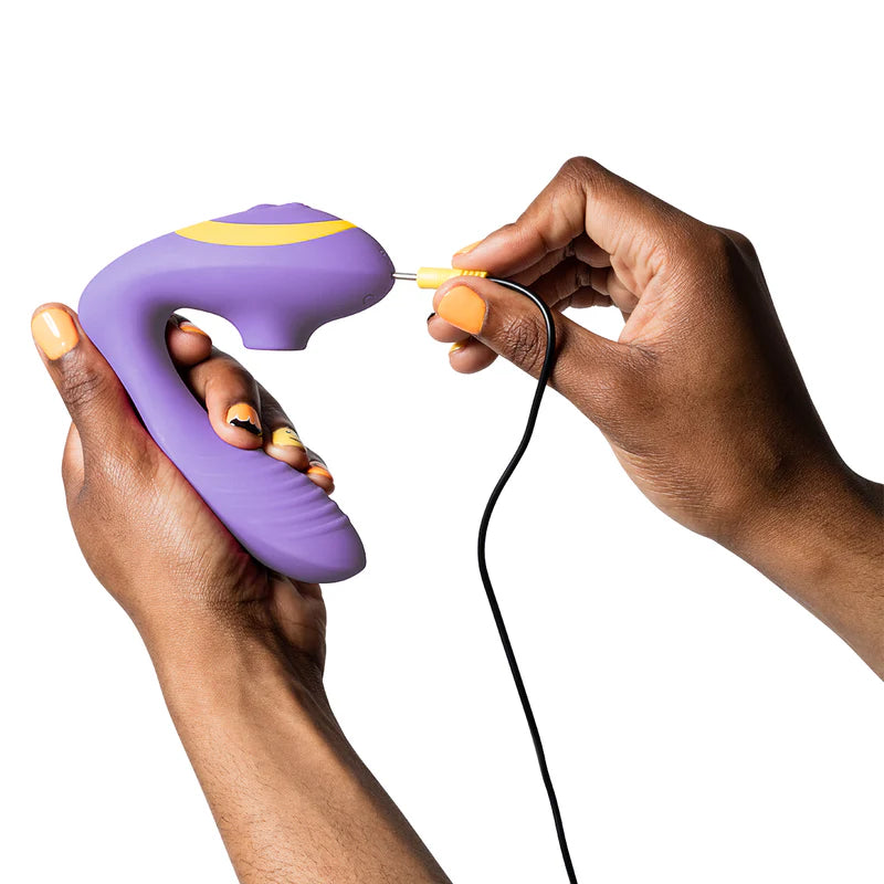 ROMP - Reverb - Double Trouble - Clitoral And G-Spot Stimulator – Purple