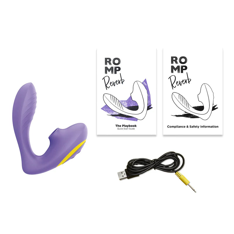 ROMP - Reverb - Double Trouble - Clitoral And G-Spot Stimulator – Purple