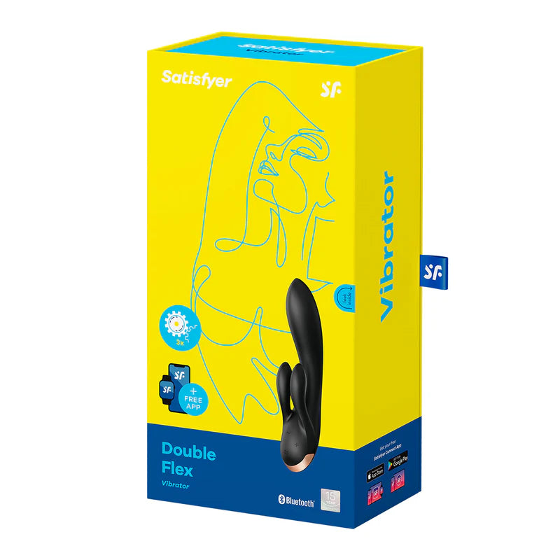 Satisfyer - Double Flex Vibrator - Black