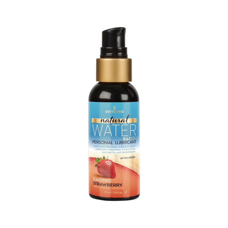 Sensuva Natural Water-Based – Flavoured Personal Moisturizer - 1.9 oz - Strawberry